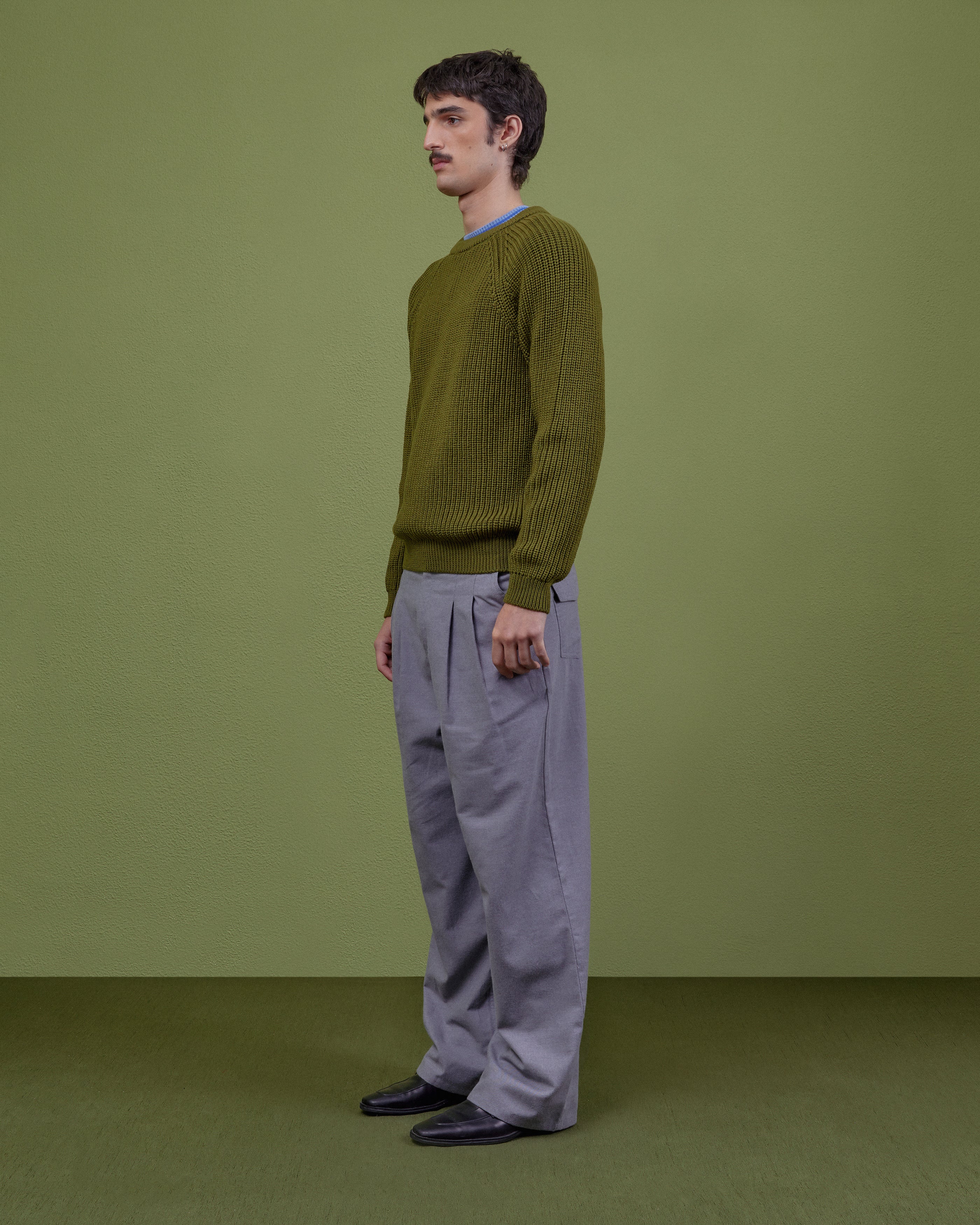 GREY PLEATED TROUSERS - Image 4
