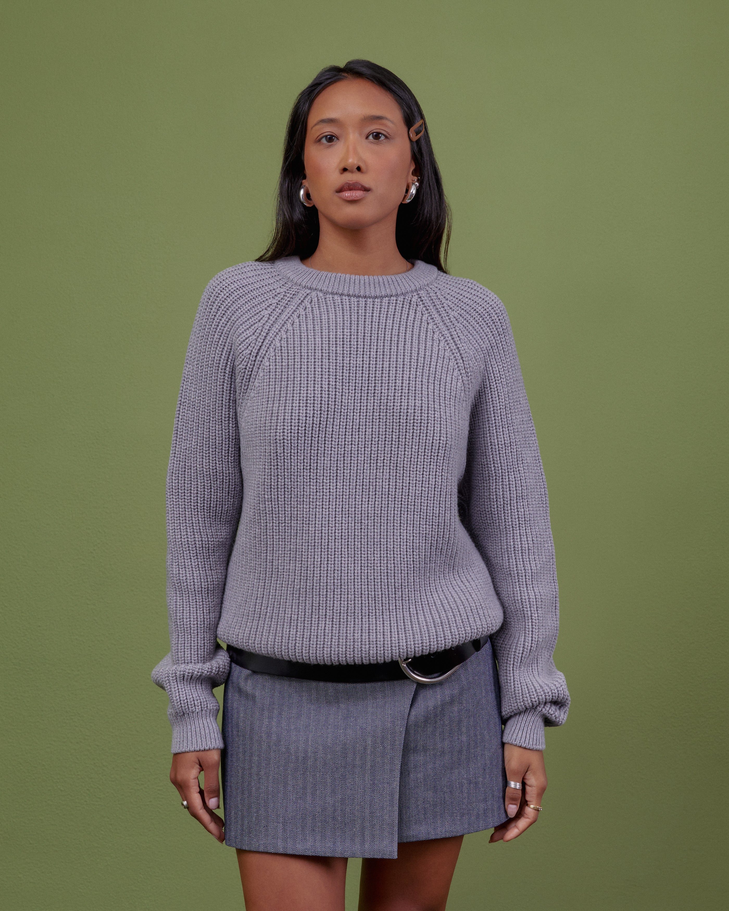 GREY WOOL SWEATER - Image 3