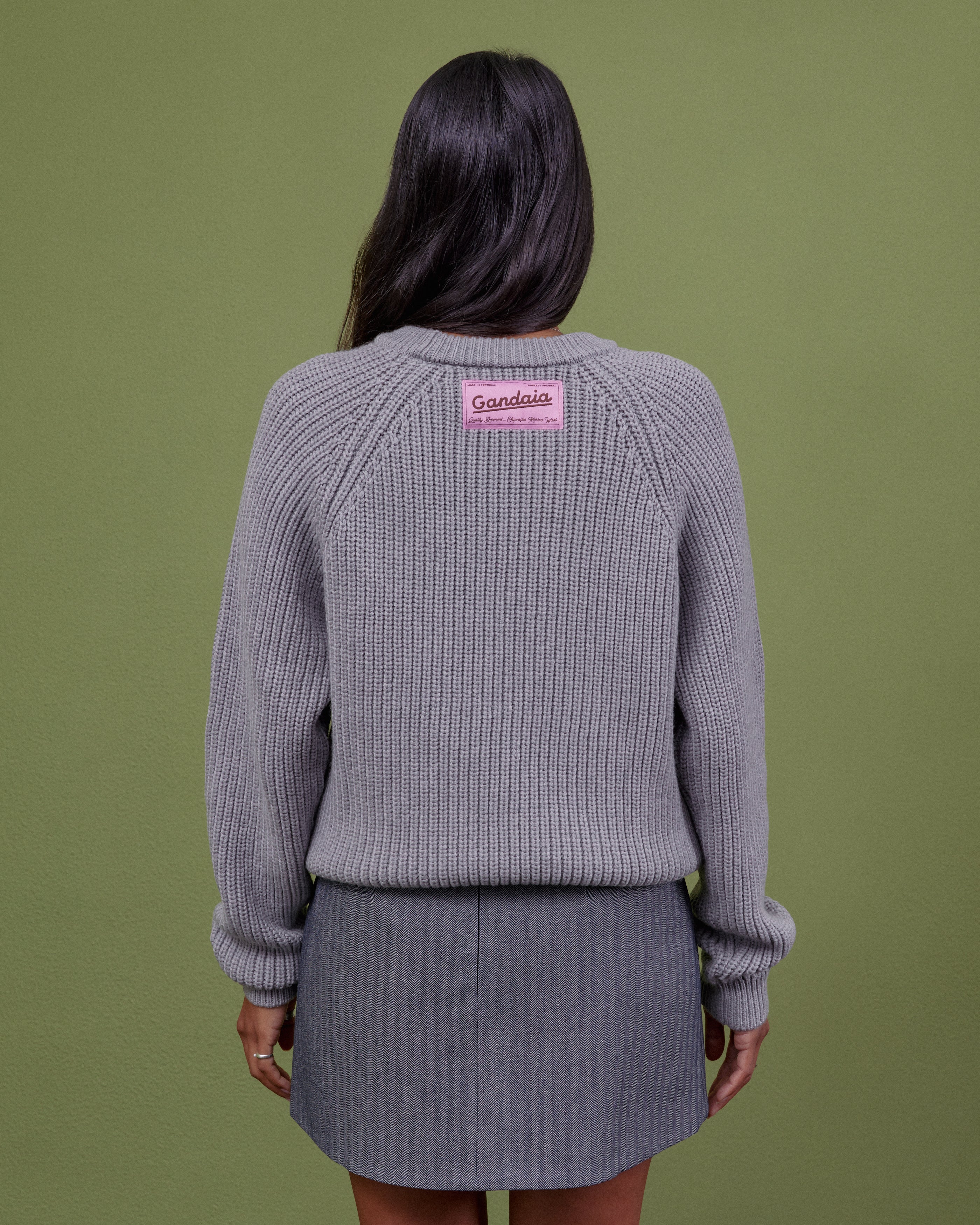 GREY WOOL SWEATER - Image 4