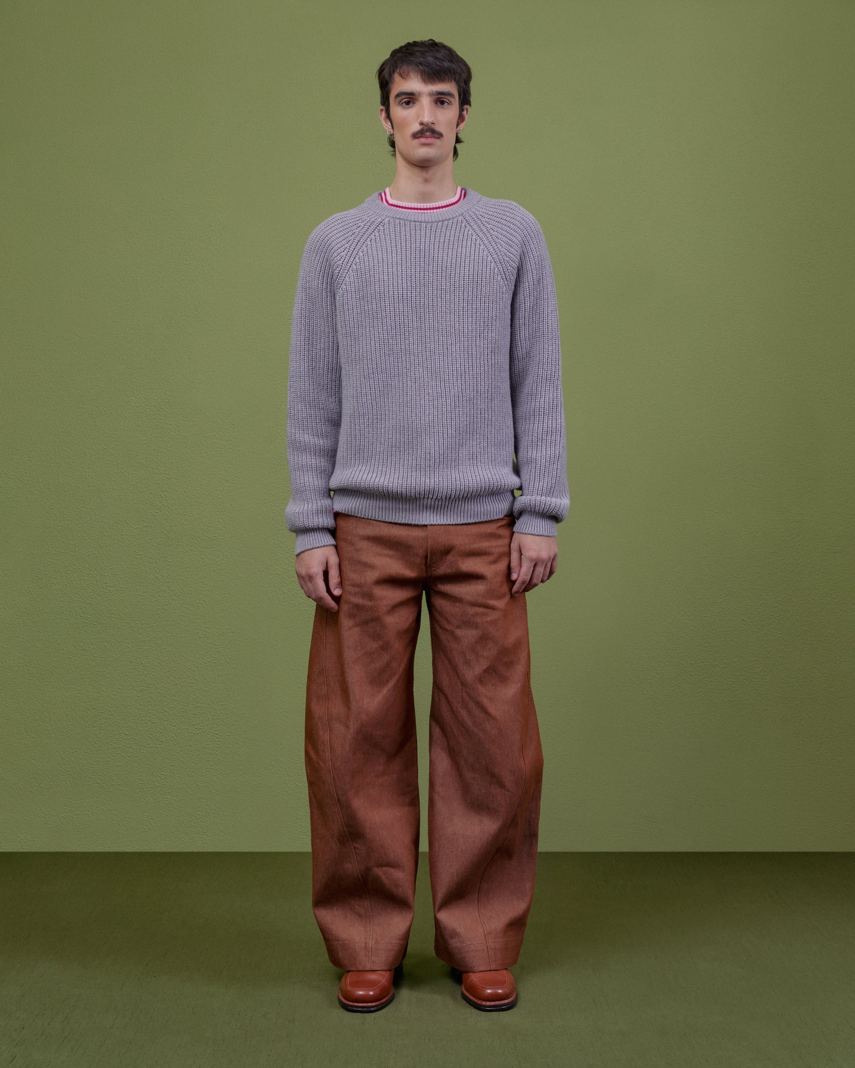 GREY WOOL SWEATER - Image 5