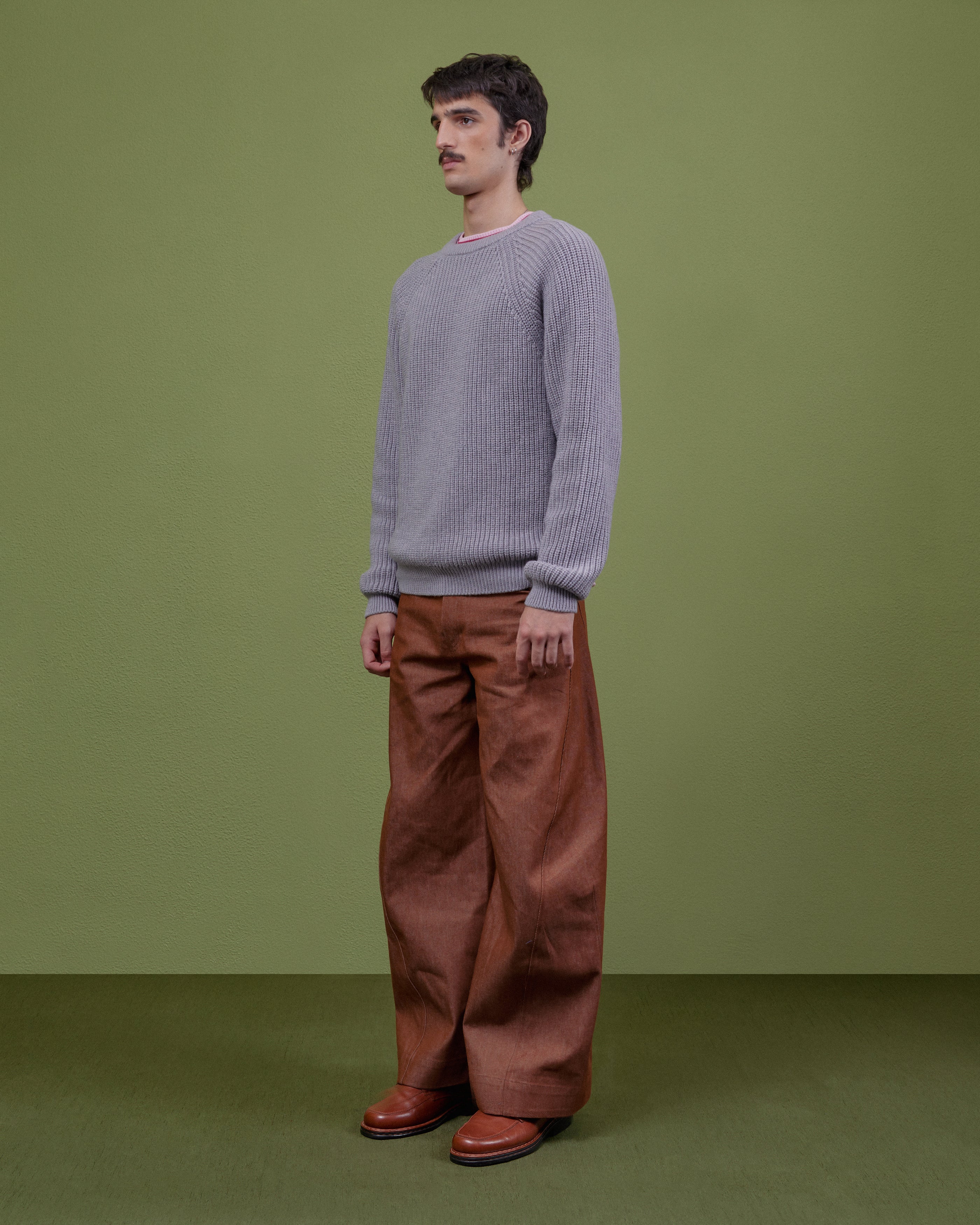 GREY WOOL SWEATER - Image 6