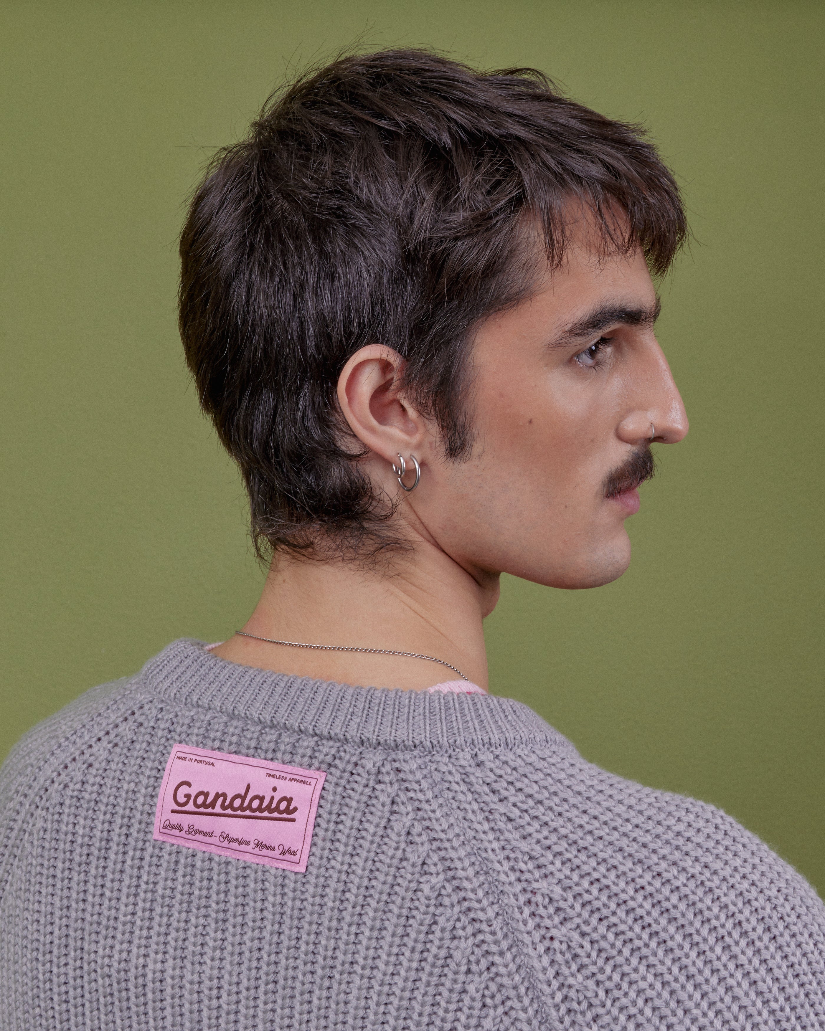 GREY WOOL SWEATER - Image 8