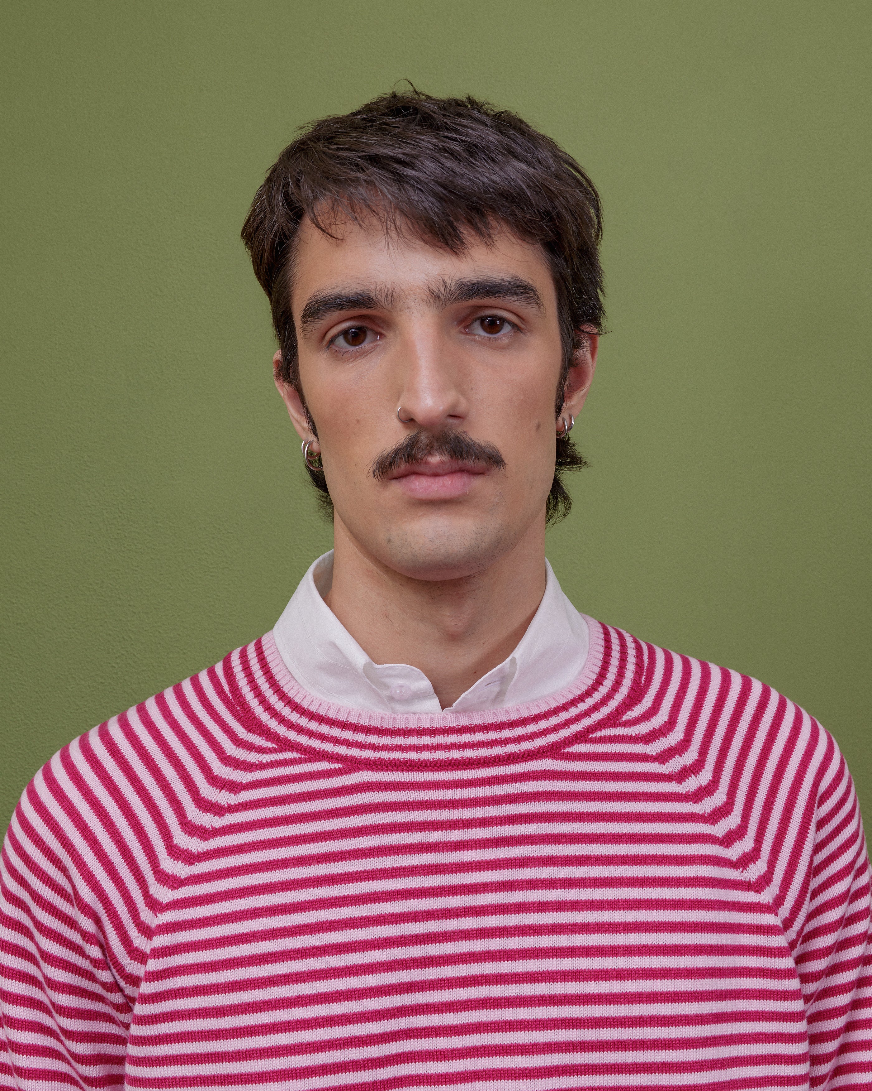 PINK STRIPED WOOL SWEATER - Image 4