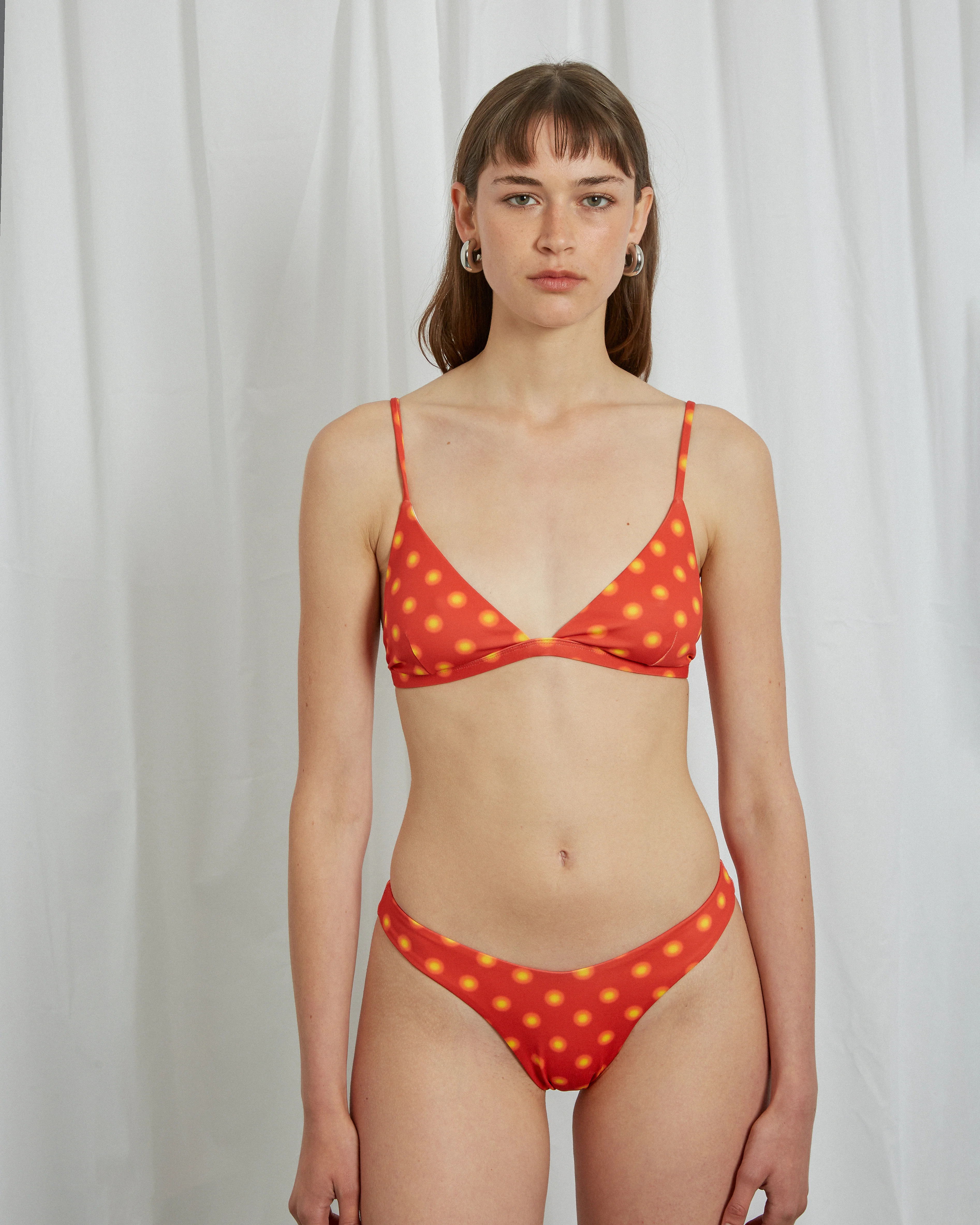 POLKA DOT BIKINI BOTTOM RED - Image 3