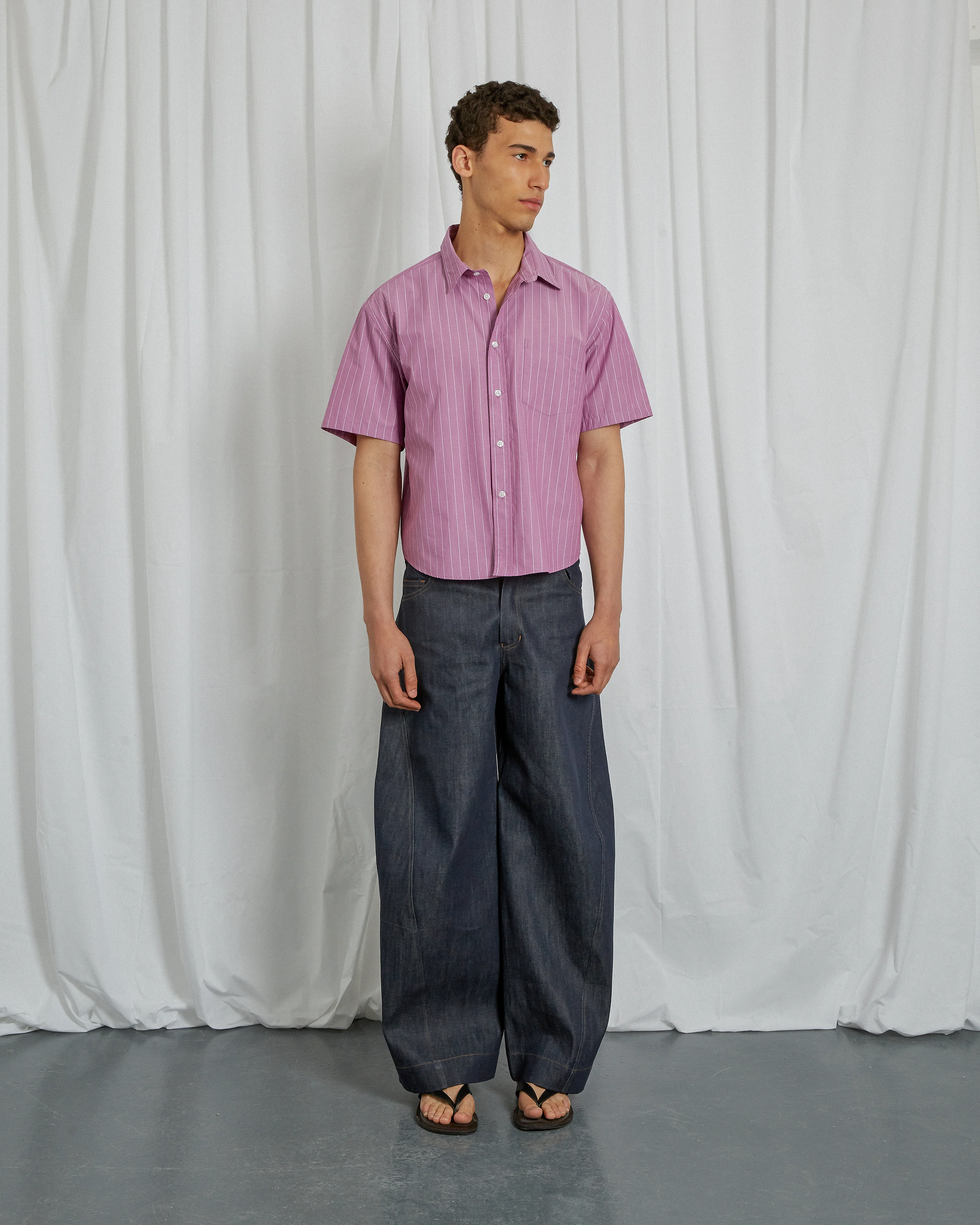 MAUVE STRIPED SHIRT - Image 4