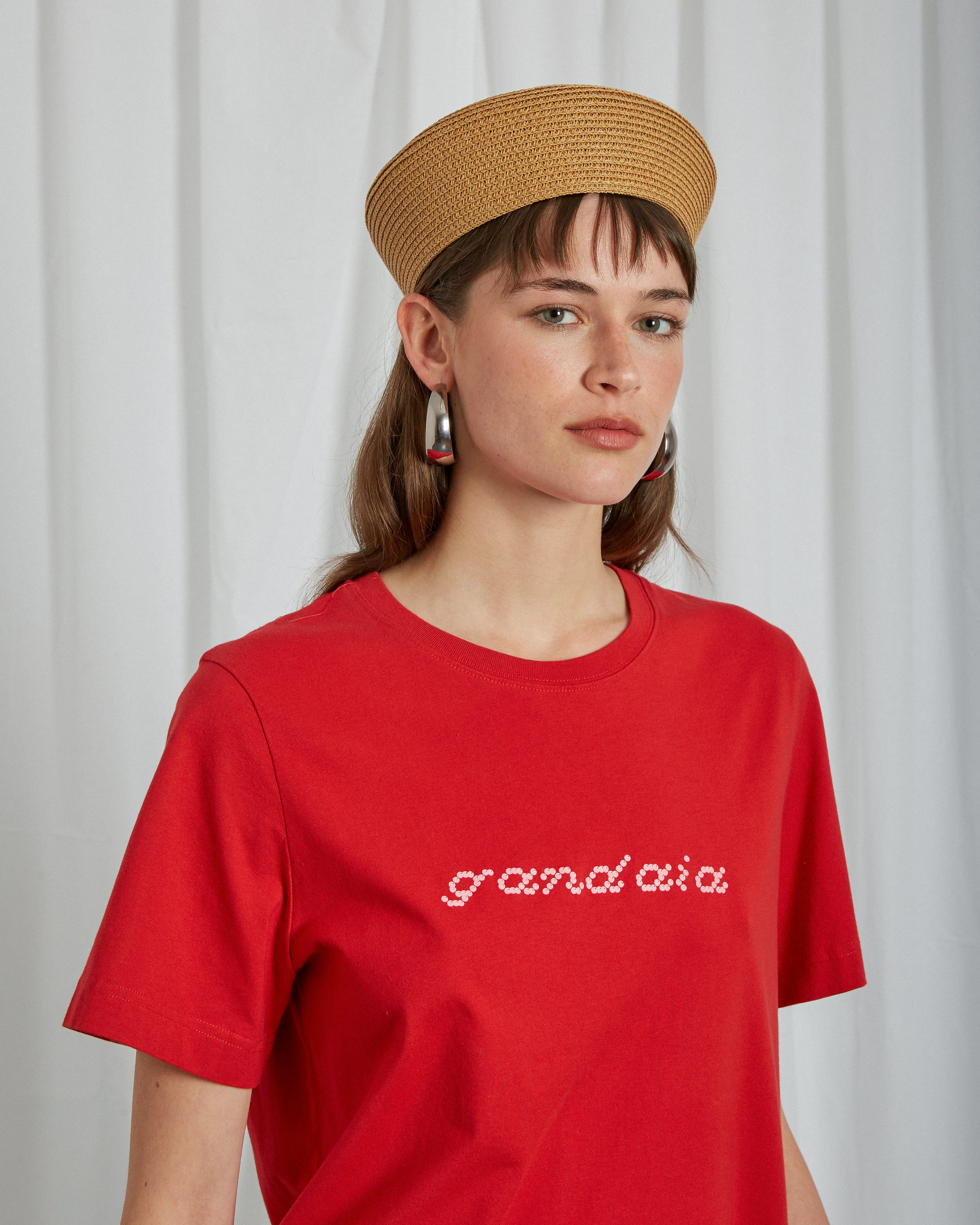 RED BOXY T-SHIRT - Image 5