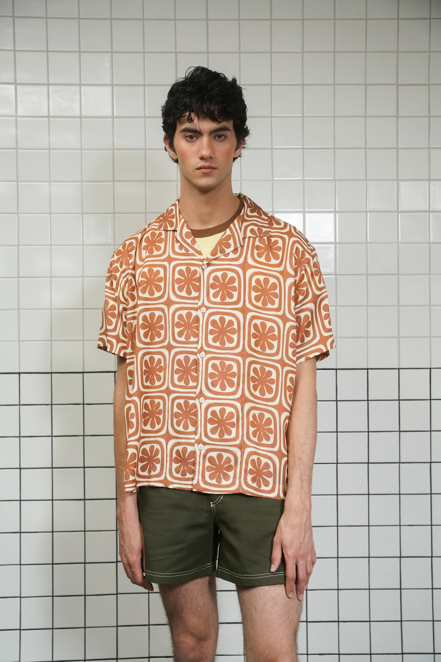 TILES SHIRT BROWN - Image 3